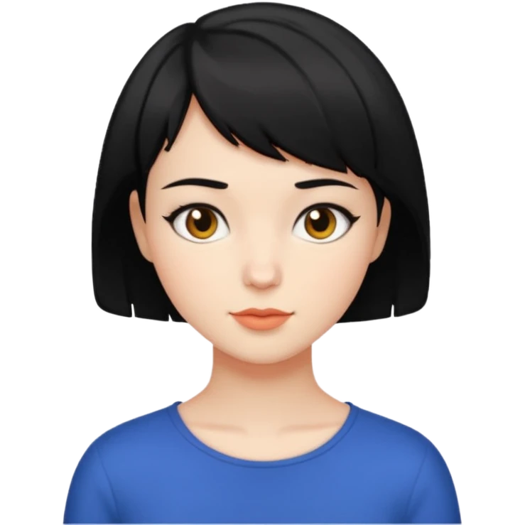 erin black short hair emoji