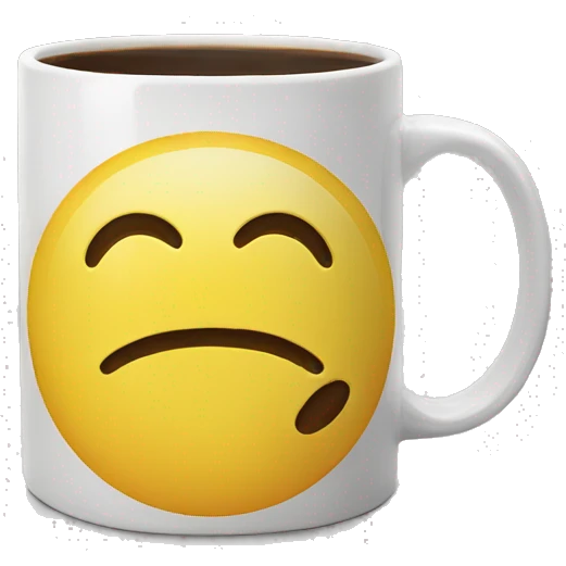 smiley coffee mug emoji