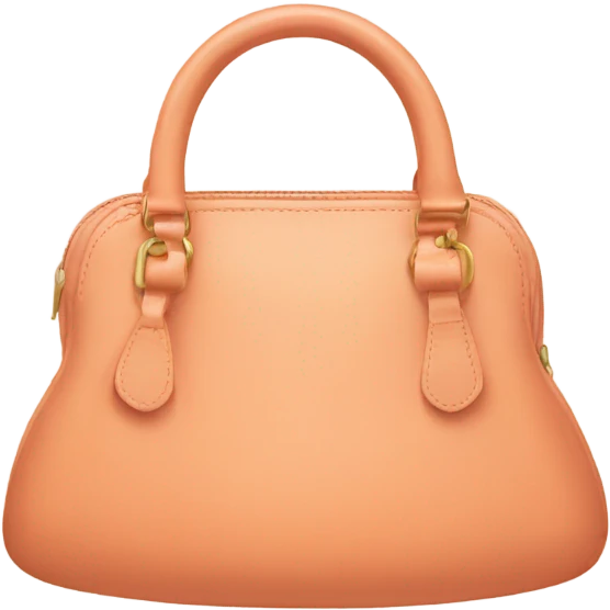 Peach colored purse emoji