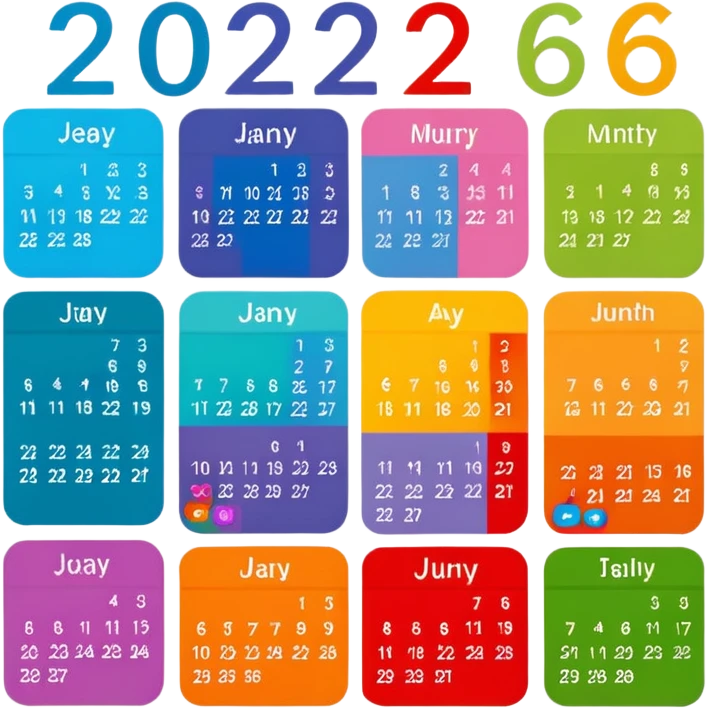 2026 calendar emoji