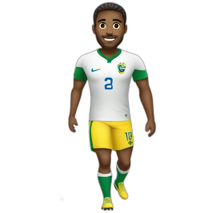 brazilian-playing-football emoji