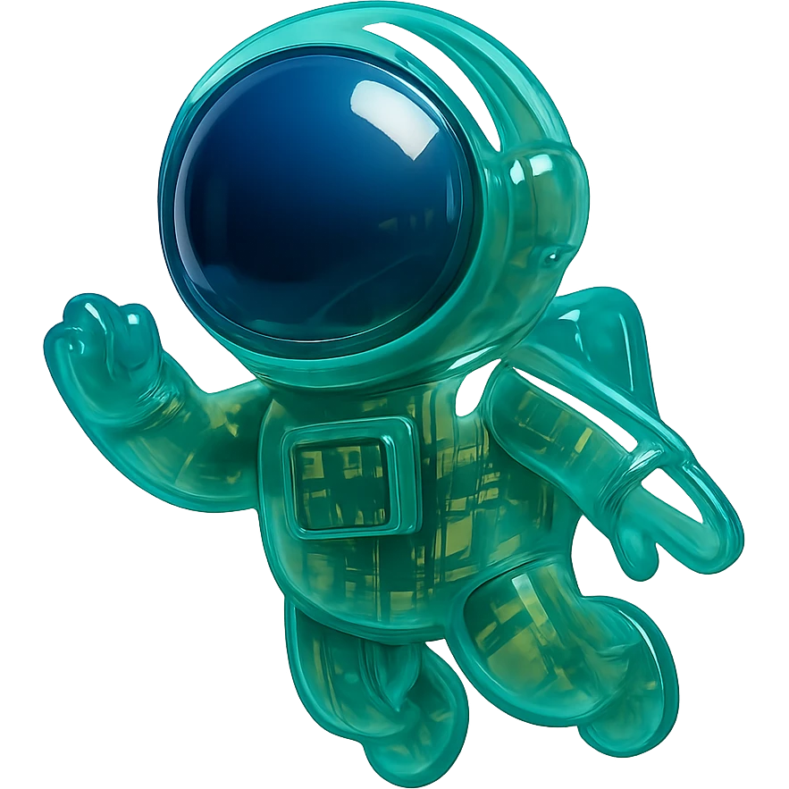 astronaut floating in space emoji
