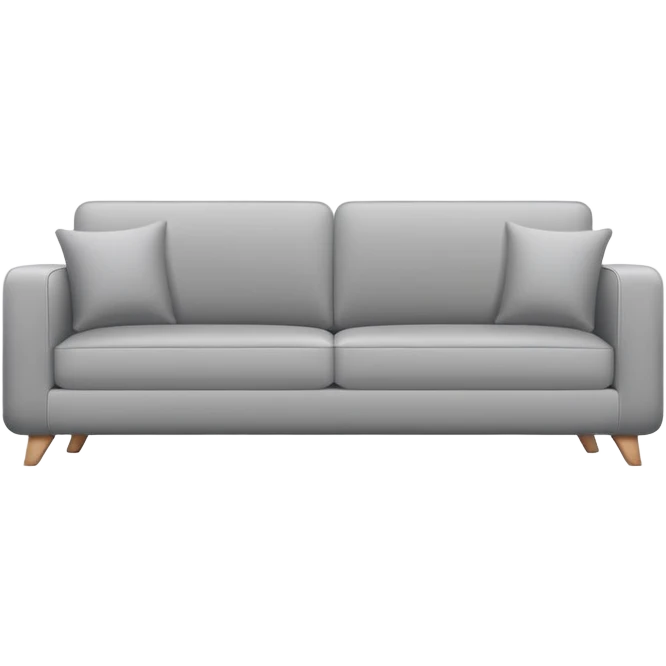 minimalist sofa with clean lines emoji