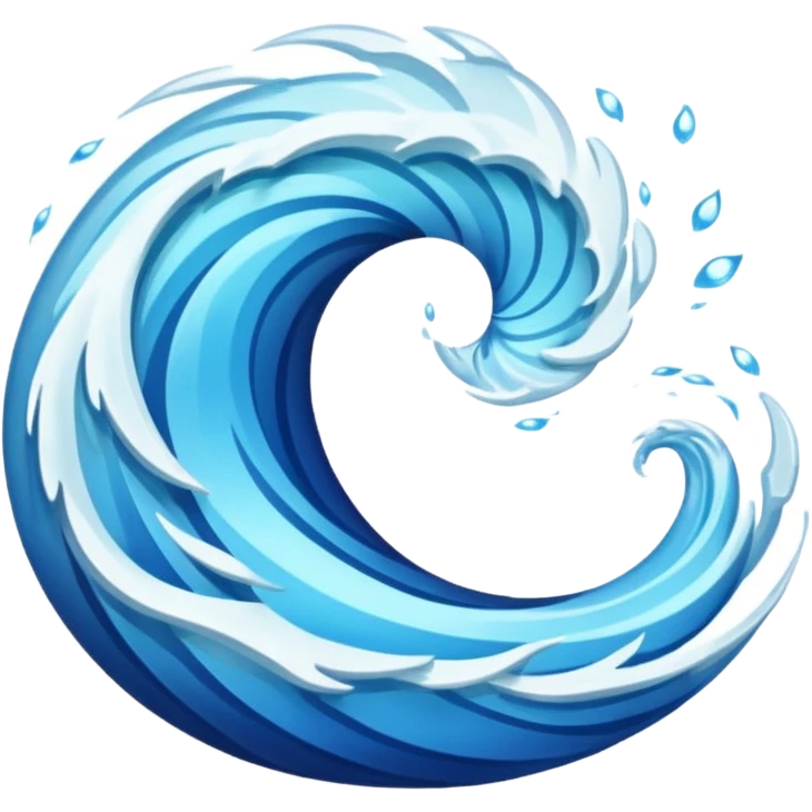 Wind and water emoji