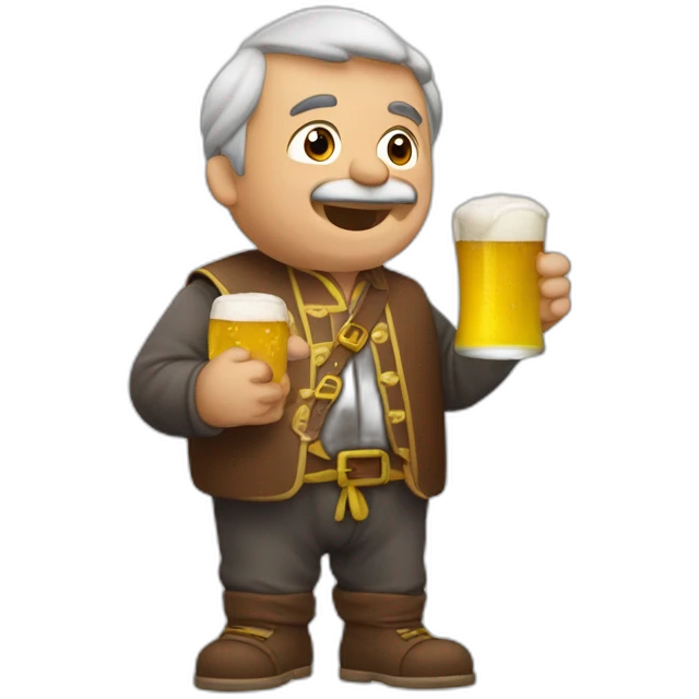 Pere aragonès bebiendo cerveza emoji