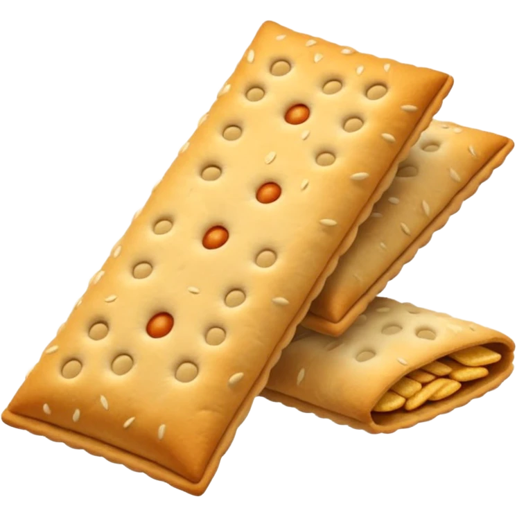 un tas de crackers aux graines emoji