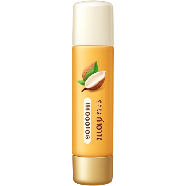 Lipbalm with shea butter and almon oil emoji