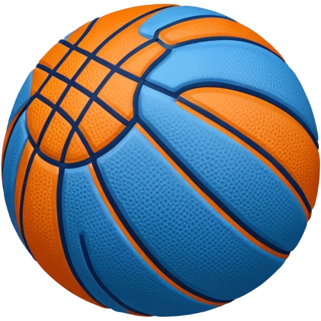 blue basketball ball emoji