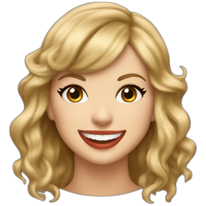 Taylor Swift grinning emoji