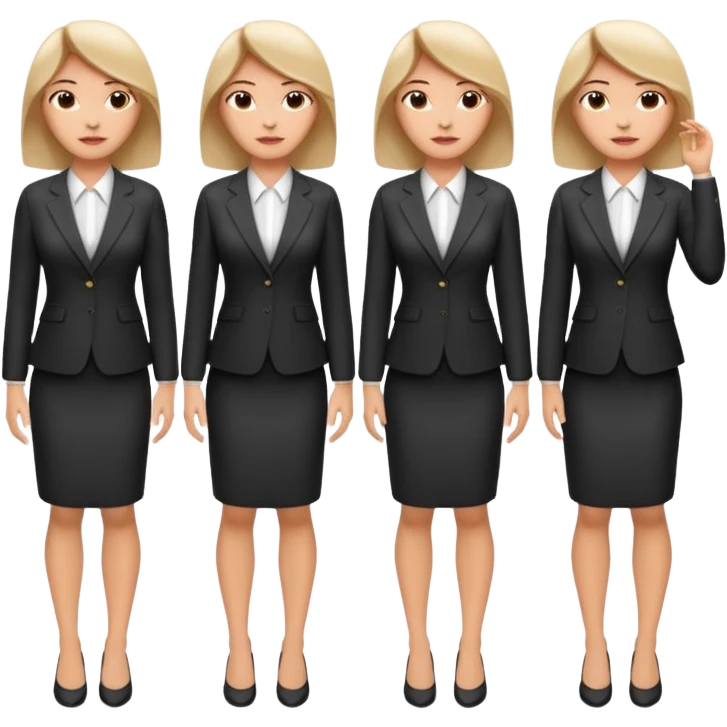 LAdy Boss, different pose, full body emoji