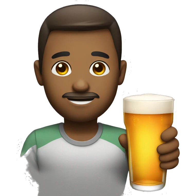 Drinking an alcoholic beverage emoji