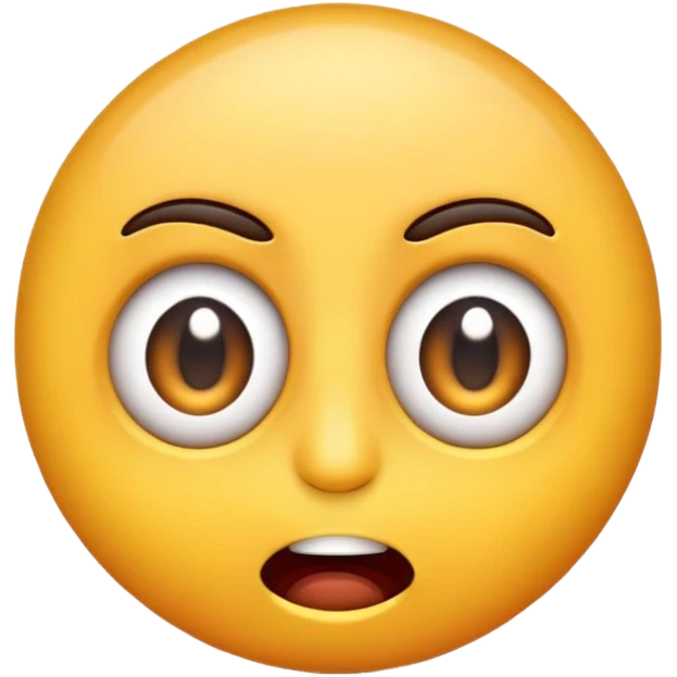 Emoji that looks wired/hyped up. Might have taken an upper emoji