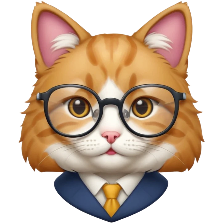 Teacher cat cute emoji