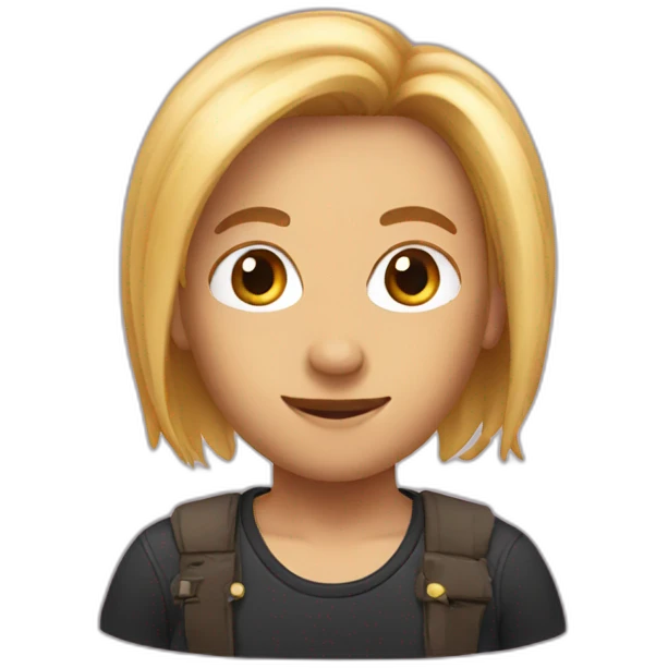 a single hair emoji
