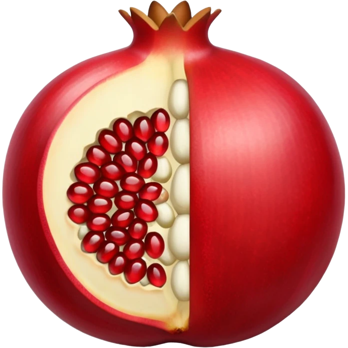 i want to create an emoji of pomegrenate open  emoji