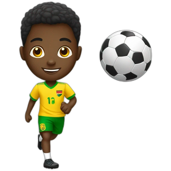  ghana boys playing soccer with ball emoji