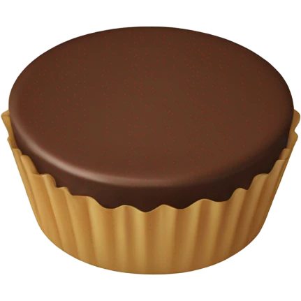 Chocolate covered Peanut butter cup emoji