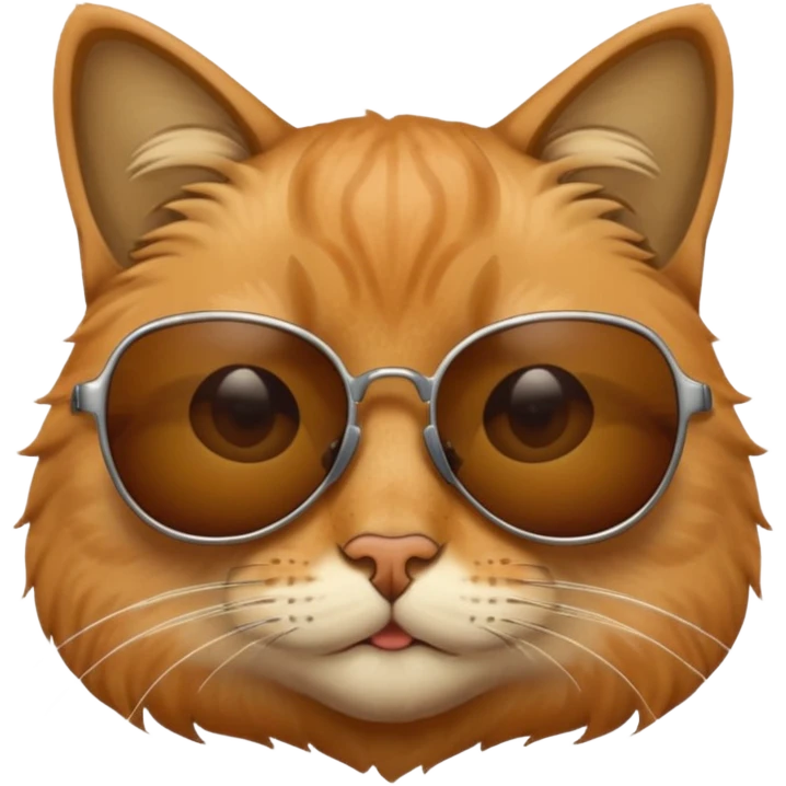Cat wearing sunglasses emoji