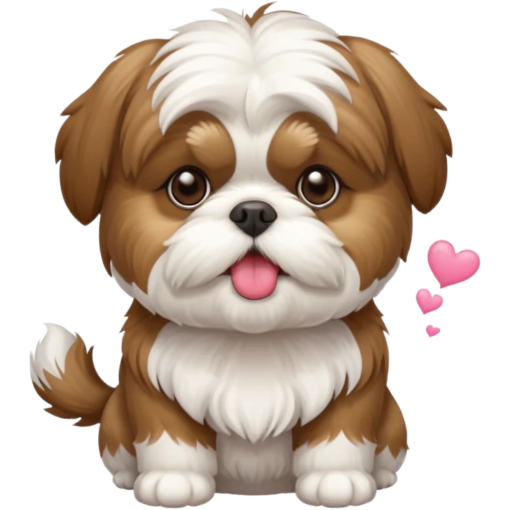 shih tzu blowing kisses emoji