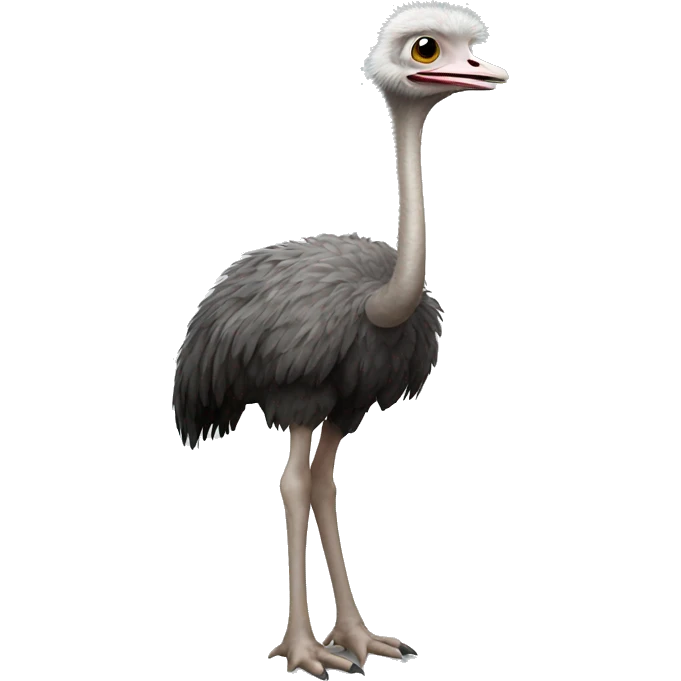 Ostrich standing emoji