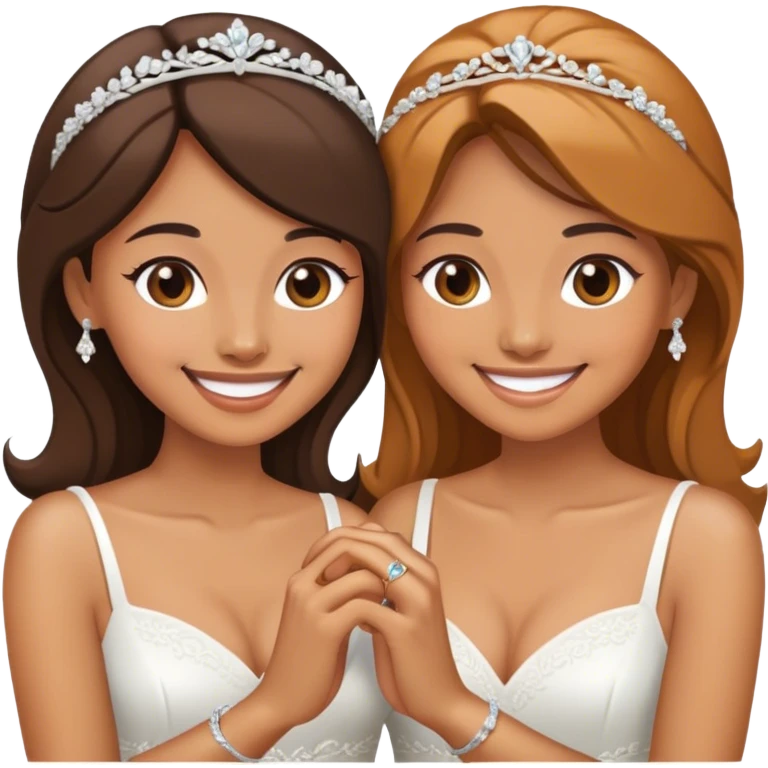 two woman married emoji