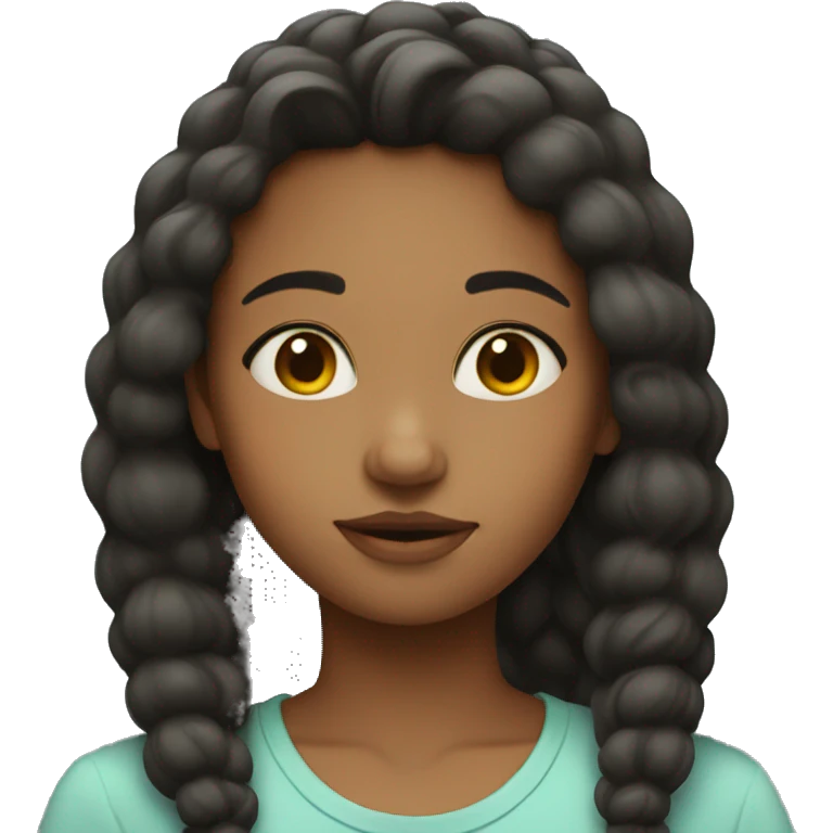 Calm girl emoji