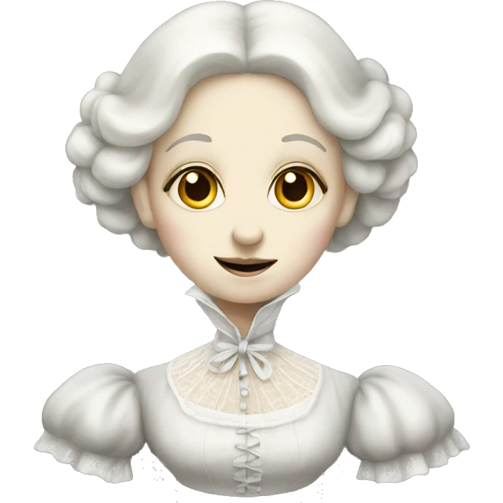 victorian lady ghost emoji
