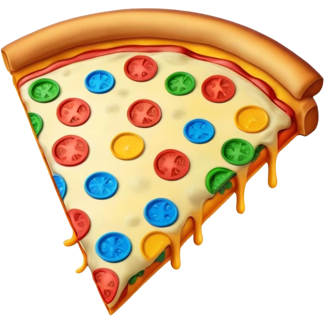 Rainbow pizza emoji