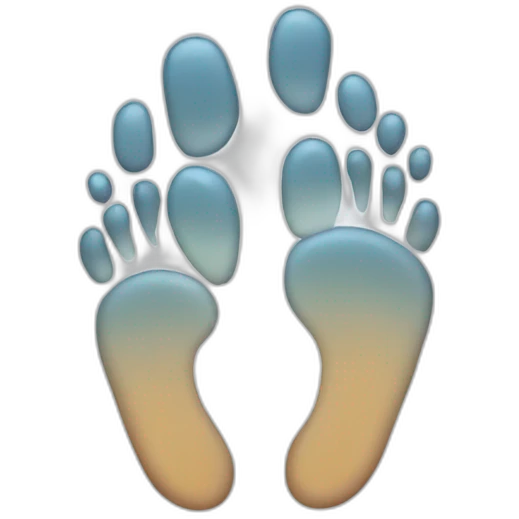 fingerprint foot emoji