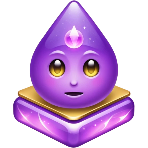mystical object purple and gold emoji