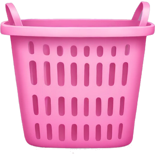 Pink laundry basket emoji