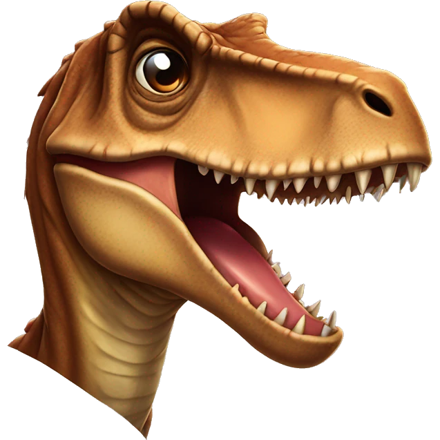 T Rex sending kissy face emoji