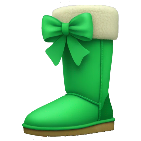 green uggs with bows emoji