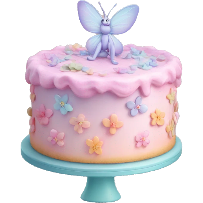Fairy pastel cake emoji