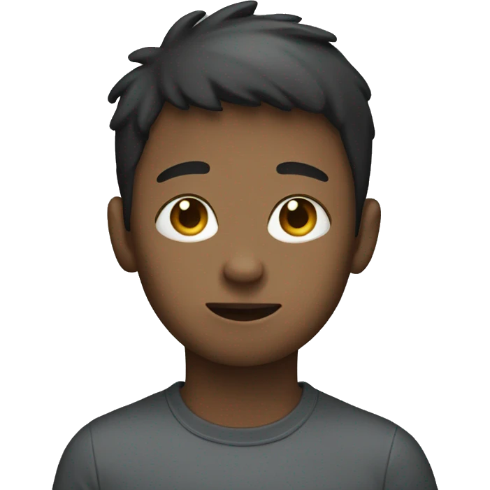 Boy with his face covered by his hand emoji
