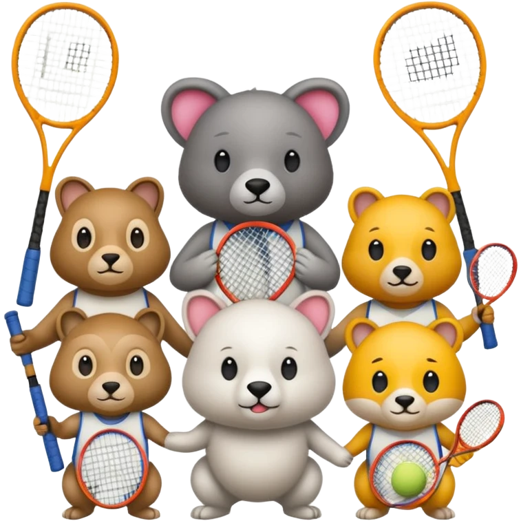 Tennis-Racket Animals emoji