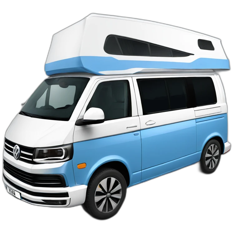 VW T6.1 California caravan blue white emoji