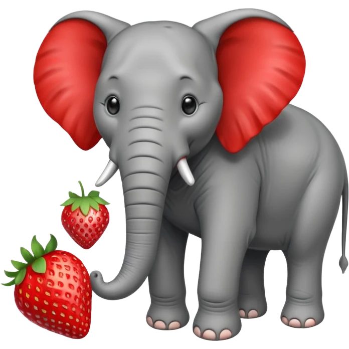 🍓🐘 emoji