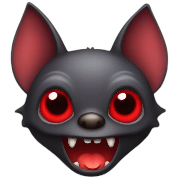 bat with red eyes emoji