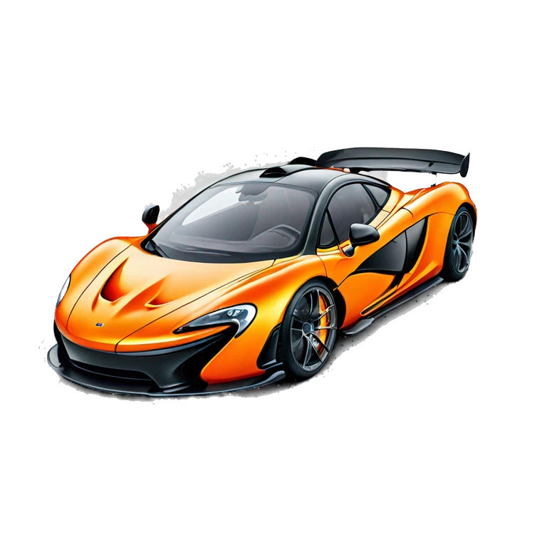 Mclaren P1 in orange emoji