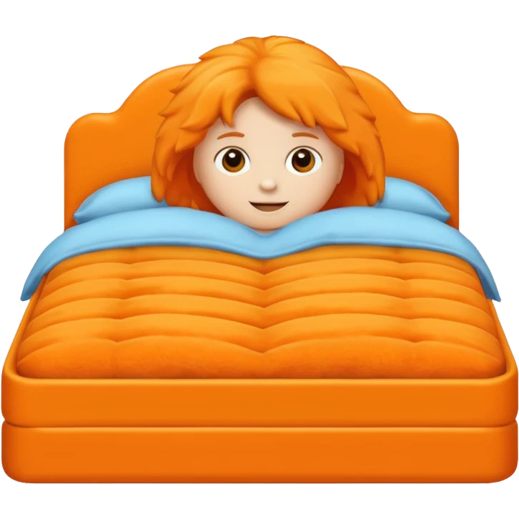 orange bed for kid emoji