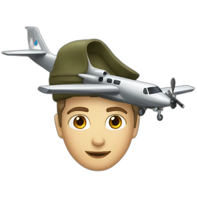 un avion de chasse emoji