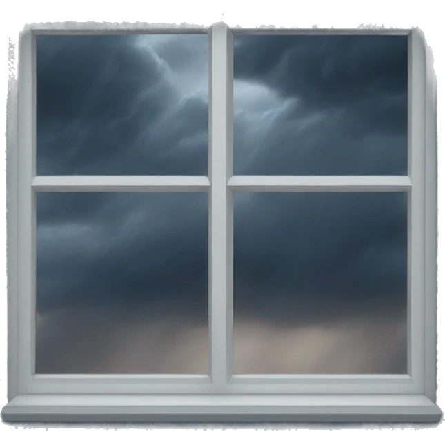 Stormy window  emoji