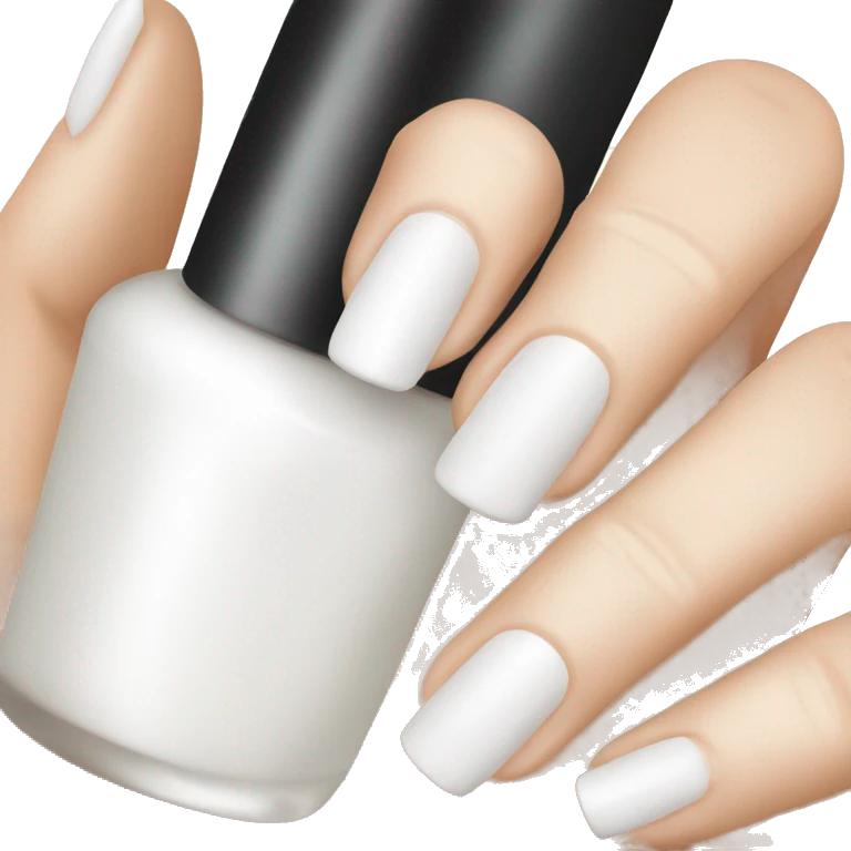 White Nail Polish emoji