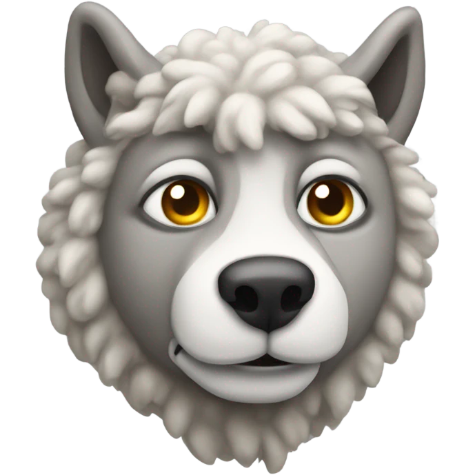 Wolf in sheep’s clothing  emoji