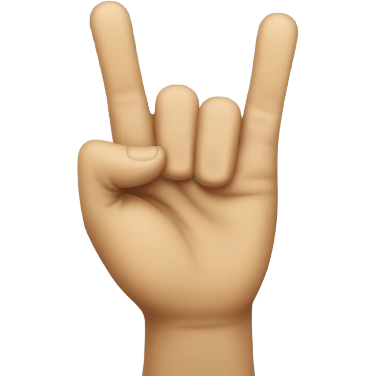 Dude throwing up the deuces  emoji