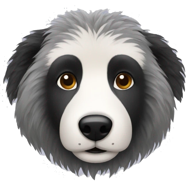 badger  with poodle hair emoji
