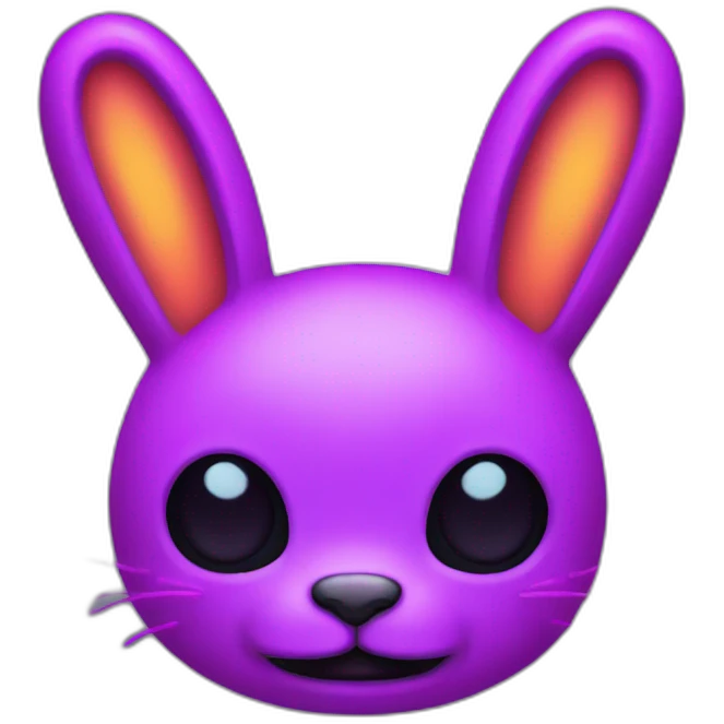 neon bunny evil emoji