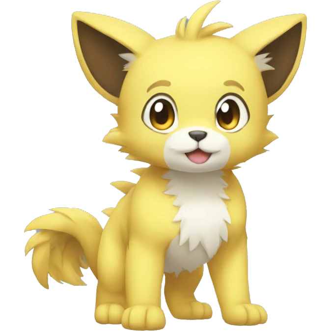 Cute cool animal hybrid Fakemon full body emoji