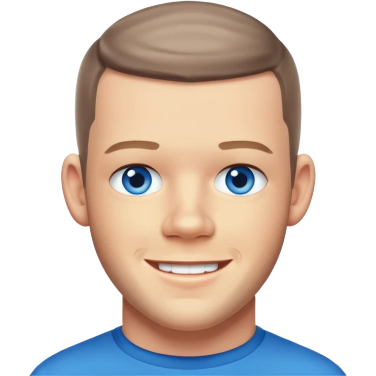 Russell Tovey with blue eyes emoji